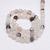 Natural White Agate Beads Strands G-G580-6mm-01-2