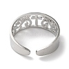 304 Stainless Steel Open Cuff Ring RJEW-C063-01P-3