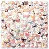 Cup Theme PVC Self Adhesive Sticker Labels STIC-PW0011-37-1