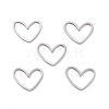 Non-Tarnish 201 Stainless Steel Linking Rings X-STAS-R111-LA105-01-2