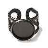 Hammered 304 Stainless Steel Cuff Ring Components SA-CBAC0DF-02D-EB-2