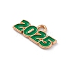 Alloy Enamel Pendants ENAM-C025-01KCG-03-2