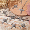 SUNNYCLUE 10Pcs Tibetan Style Alloy Big Pendants FIND-SC0005-83-4