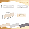 18Pcs 3 Colors Alloy Blank Name Tags FIND-WR0005-10-2