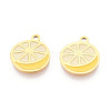 304 Stainless Steel Enamel Charms STAS-T065-56G-02-1