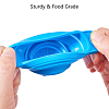 Portable Foldable Silicone Funnel Hopper AJEW-PH0017-49-4