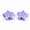 Spray Painted Acrylic Beads LS-X-MACR-T037-06B-2