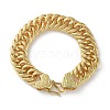 Brass Cuban Chain Bracelets for Women Men BJEW-R016-01G-02-4