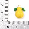 Fruit Alloy Enamel Pendants ENAM-P264-02F-G-4