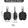 Imitation Leather Wireless Earbud Carrying Case AJEW-WH0367-58-2