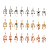  24Pcs 12 Styles Rack Plating Alloy European Dangle Charms MPDL-TA0001-04-19