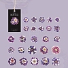 25Pcs Flower PET Waterproof Stickers PW-WG9EF1D-06-1