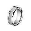 Titanium Steel Finger Ring for Men PW-WGD358B-02-1