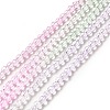 Transparent Gradient Color Glass Beads Strands GLAA-H021-01B-02-2