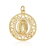 Religion Jewelry Brass Micro Pave Cubic Zirconia Pendants PW-WG6AA9C-02-1