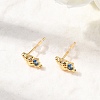 Brass Stud Earrings EJEW-C158-11C-G-2