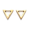 304 Stainless Steel Triangle Huggie Hoop Earrings STAS-J033-02A-G-2