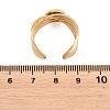 304 Stainless Steel Open Cuff Ring Components STAS-F366-06A-G-2