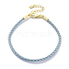 Polyester Cord Braided Bracelet Makings MAK-Z003-01G-05-1