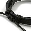 Adjustable PU Leather & Waxed Braided Cord Bracelets BJEW-F468-15-4