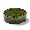 Resin with Natural Peridot Chip Stones Ashtray DJEW-F015-05C-2