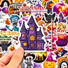 Hallowmas 50Pcs Self-Adhesive Stickers PW-WG19CA1-01-3