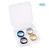 316L Titanium Steel Grooved Finger Ring Settings FIND-TA0001-13-14