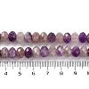 Natural Amethyst & Strawberry Quartz Beads Strands G-K380-A39-04-5