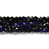 Opaque Solid Color Electroplate Glass Beads Strands LS-EGLA-A039-P2mm-L17-1