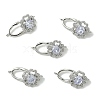 SHEGRACE Bras Micro Pave Clear Cubic Zirconia Fold Ovar Clasps XGRBA315D-807PB-1