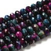 Natural Rainbow Tiger Eye Beads Strands G-NH0002-D01-04-1