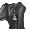 Paua Shell and 304 Stainless Steel Dangle Earrings EJEW-JE07471-01-2