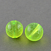 Drawbench Transparent Glass Beads Strands X-GLAD-Q012-6mm-07-1