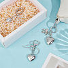 3Pcs 3 Styles Alloy Keychains KEYC-PH0002-36-4