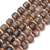 Natural Black Moonstone Beads Strands GG-CBAC972-A07-01-2