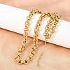 7MM 304 Stainless Steel Double Link Chain Necklaces for Women SA-H001-24G-1