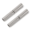 304 Stainless Steel Bayonet Clasps X-STAS-L134-06-2