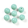 Opaque Solid Color Glass Beads GLAA-N007-10mm-A10-1
