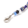 Glass & Resin Beaded Evil Eye Pendant Decorations HJEW-JM00726-03-5