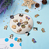 Boutigem 28Pcs 14 Style Printed Alloy Pendants FIND-BG0001-04-14