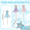 3Pcs 3 Colors Polyester Sequin Star Fairy Wand DIY-CP0011-94B-2