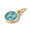 Real 18K Gold Plated Brass Enamel Charms KK-L216-001G-G05-2