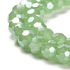 Electroplate Glass Beads Strands EGLA-A035-J6mm-A01-3