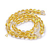 Synthetic Moonstone Beads Strands G-F143-6mm-14-2