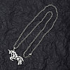 Non-Tarnish 201 Stainless Steel Pendant Necklaces for Man NJEW-Q336-02D-P-4