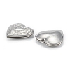 Non-Tarnish 316 Surgical Stainless Steel Locket Pendants X-STAS-C026-01P-3