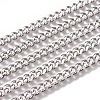 Non-Tarnish Handmade 304 Stainless Steel Curb Chains X-STAS-F229-07A-P-1