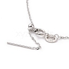 Anti-Tarnish Rhodium Plated 925 Sterling Silver Beadable Necklaces STER-I021-01P-3