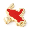 Eco-Friendly Rack Plating Brass Enamel Pendants KK-R143-03-4