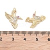 Rack Plating Brass Micro Pave Cubic Zirconia Pendants KK-G452-19G-6